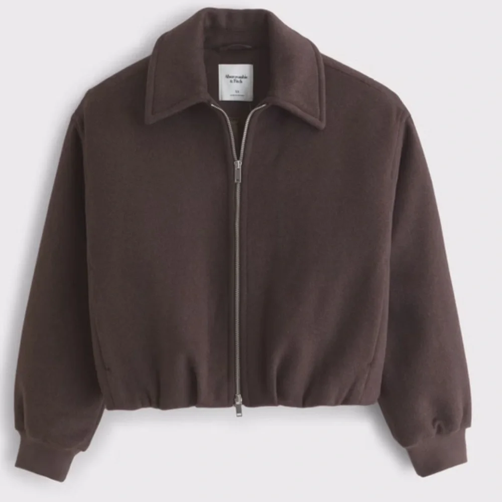 Abercrombie & Fitch Wool-Blend Bubble Hem Coat - Picture 1 of 6